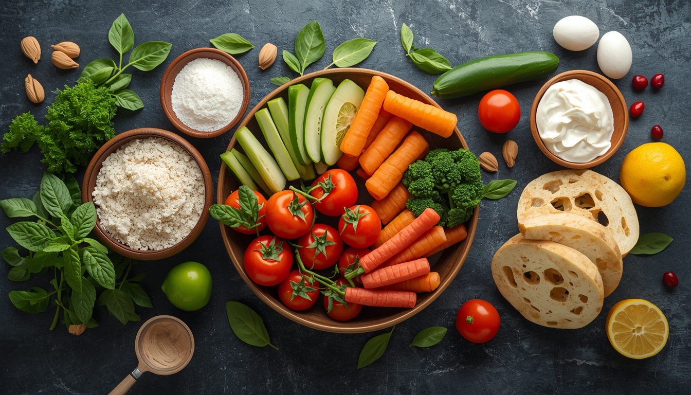 Harmonious daily routine incorporating healthy nutrition and active lifestyle